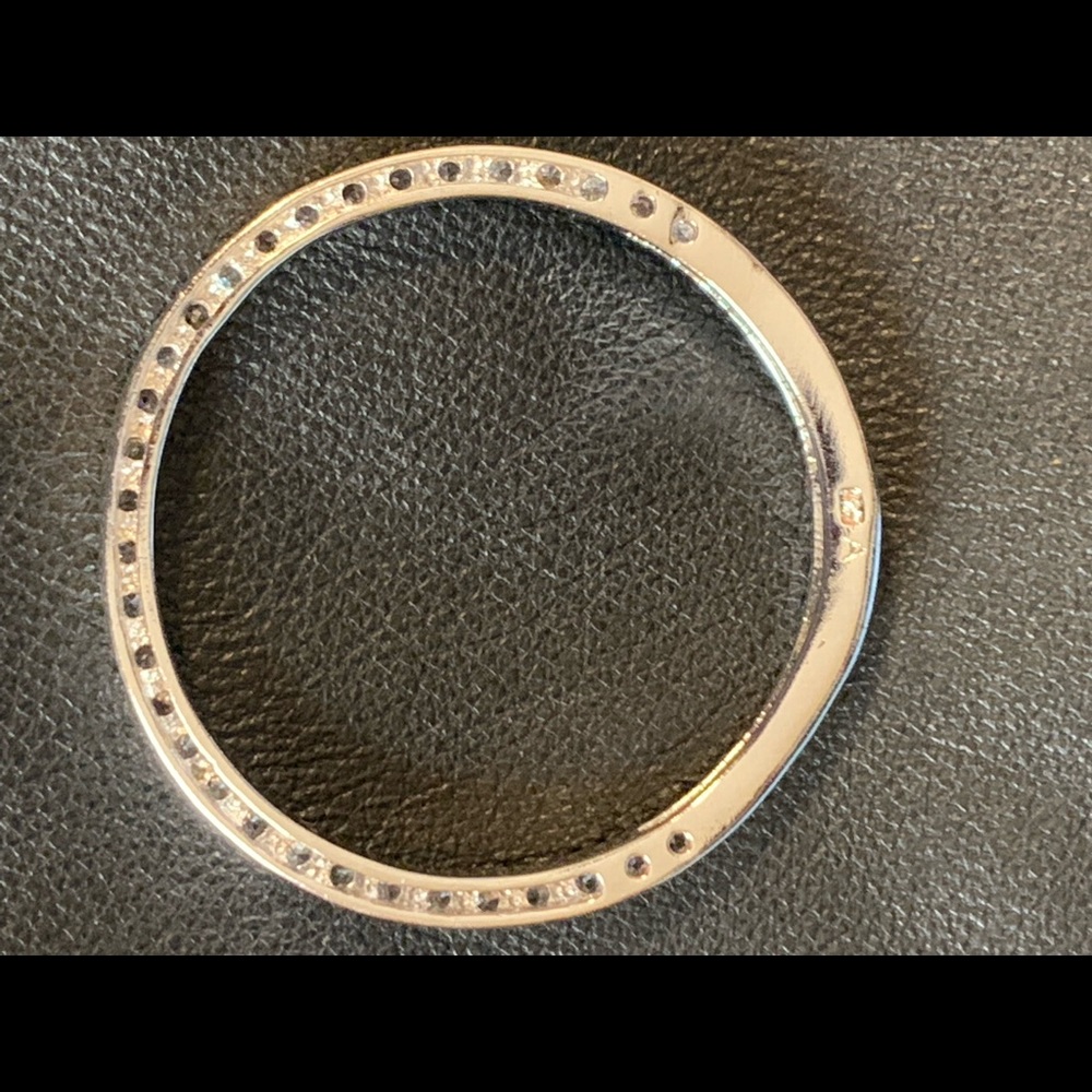 NEW  Sterling Silver .925 CZ Women’s round circle of life Pendant 1.5” diameter - Picture 10 of 14